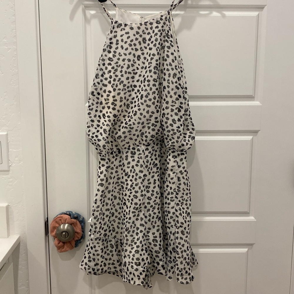 Cute animal print romper
